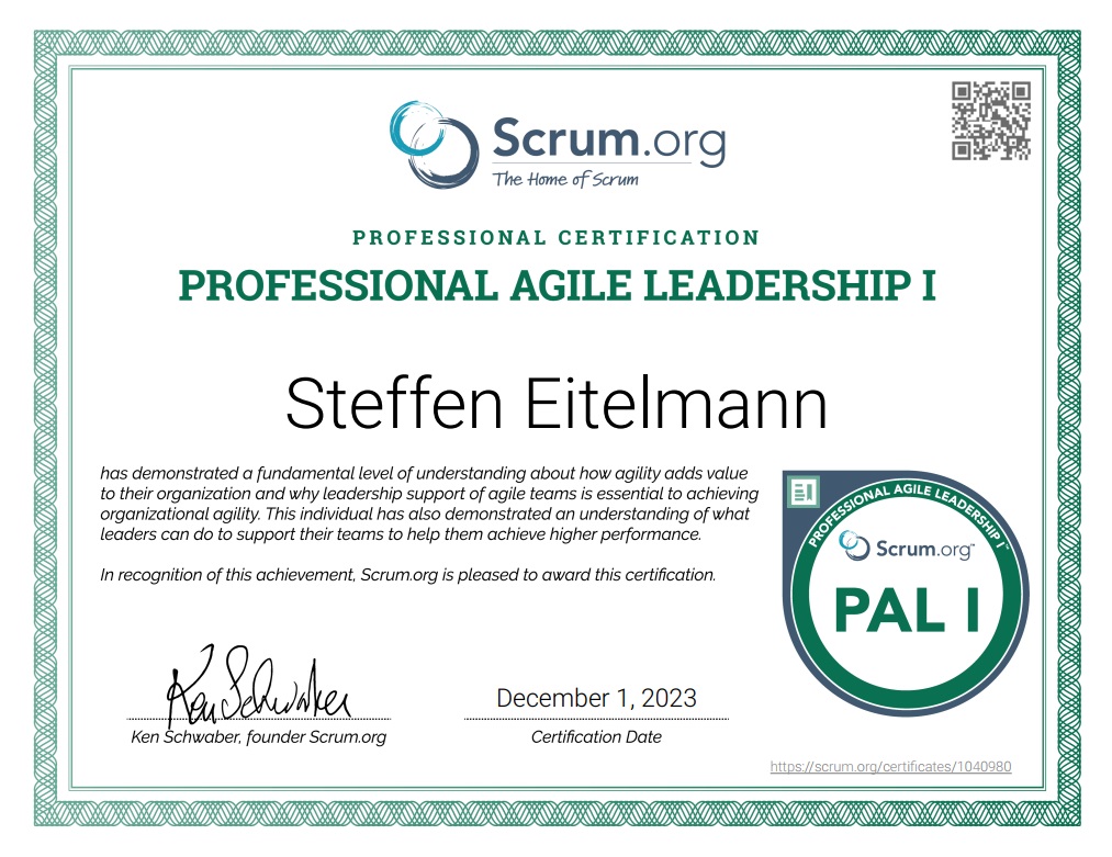 Certified Agile Leader